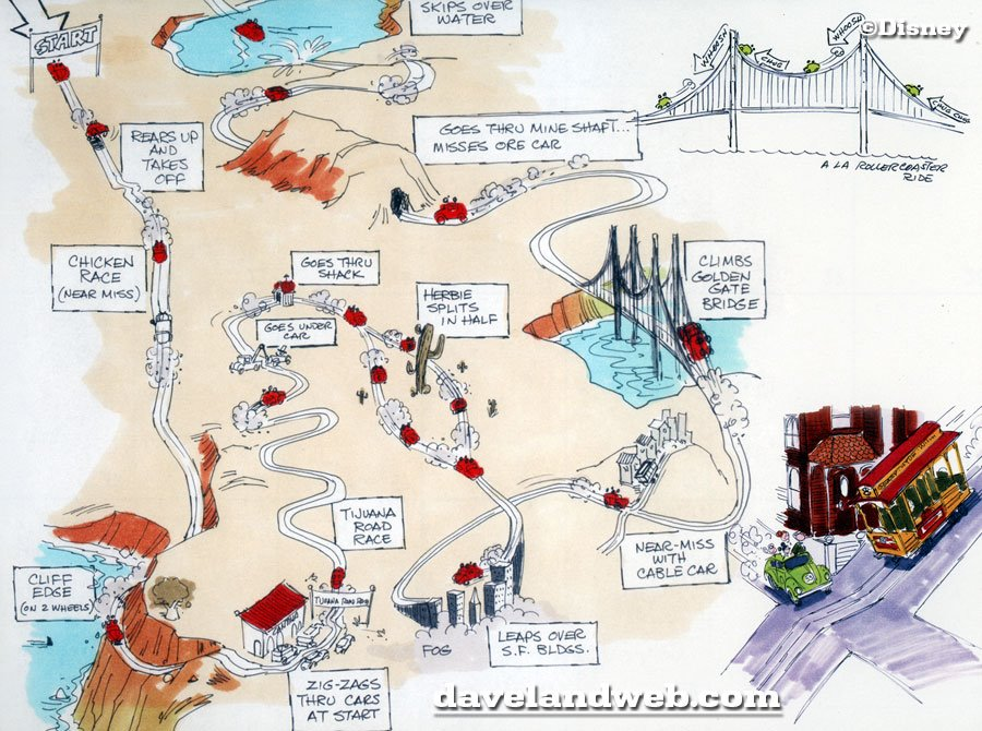 Herbie the Love Bug ride at Disneyland | WDWMAGIC - Unofficial Walt ...