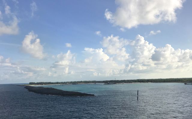 Day 7 pulling in to Castaway Cay.jpg