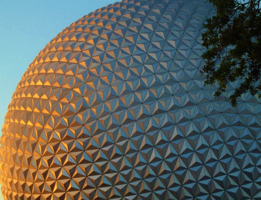 Future World, Spaceship Earth in the morning.JPG