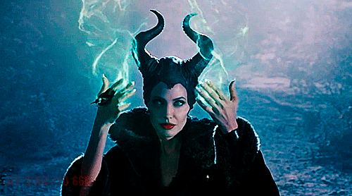Maleficent finger magic.gif