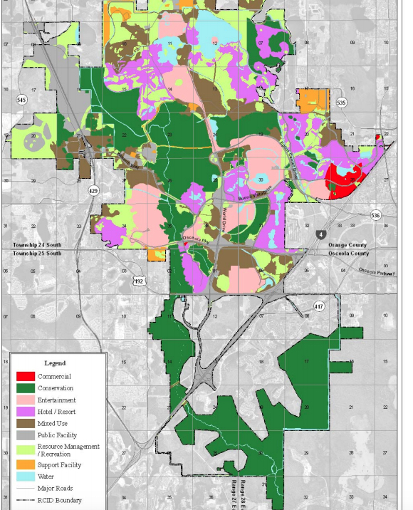 Construction Suitability Map - Reedy Creek / Disney World | WDWMAGIC ...