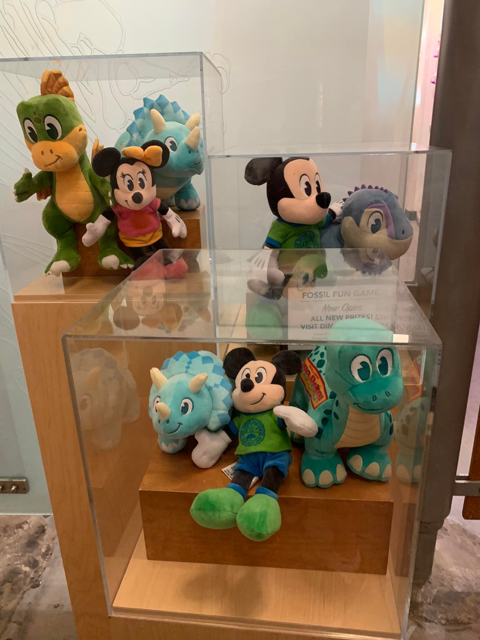 Dinoland Plushies on Display