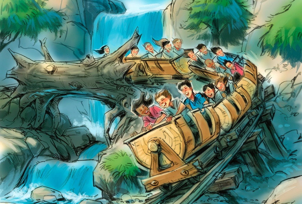 Disney-new-fantasyland-seven-dwarfs-mine-train-concept-art