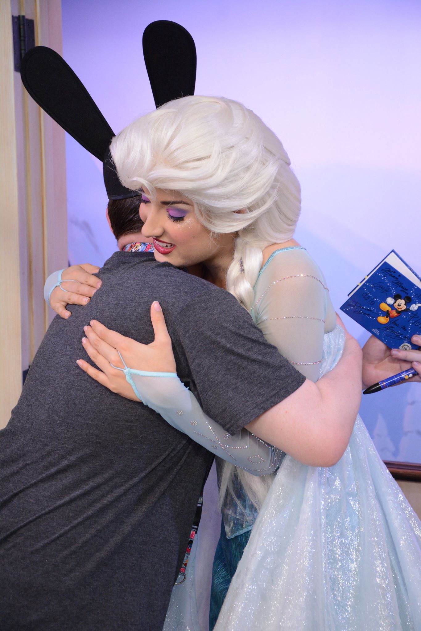 Elsa's first warm hug