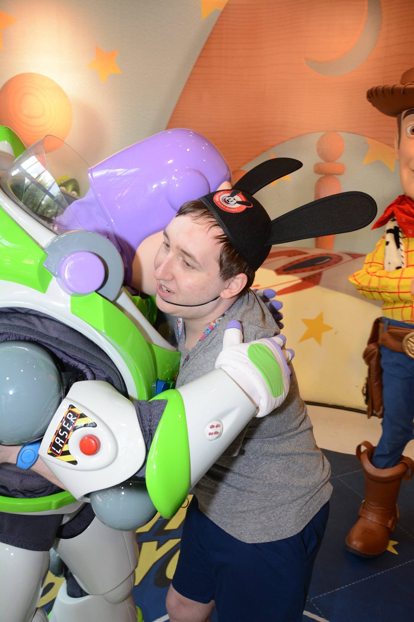 First Hug for Buzz Lightyear