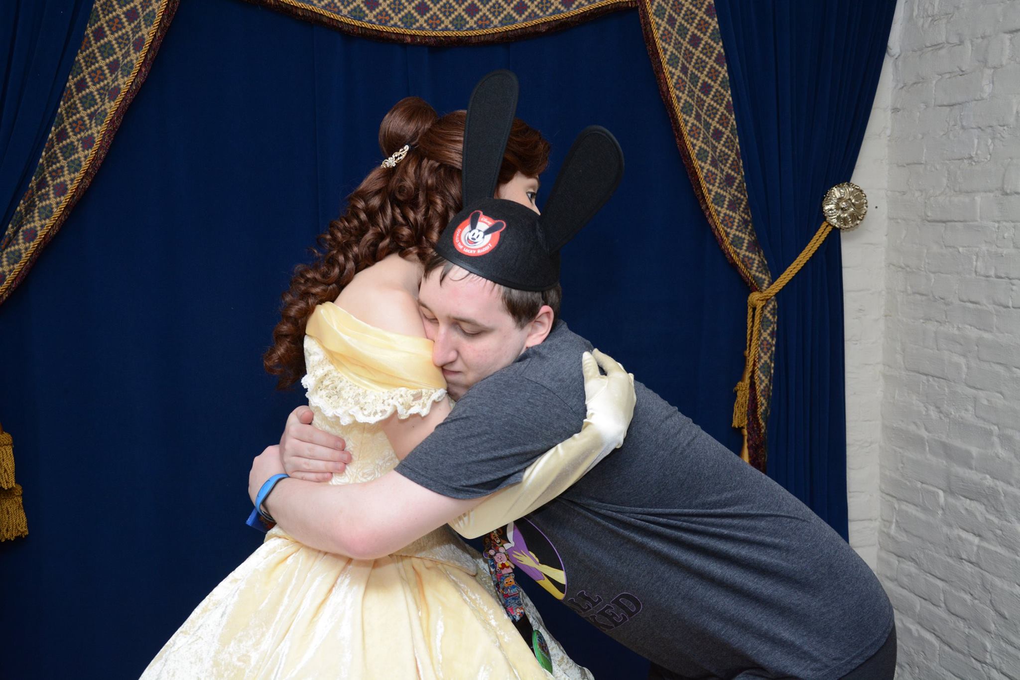 Hugging Belle byes