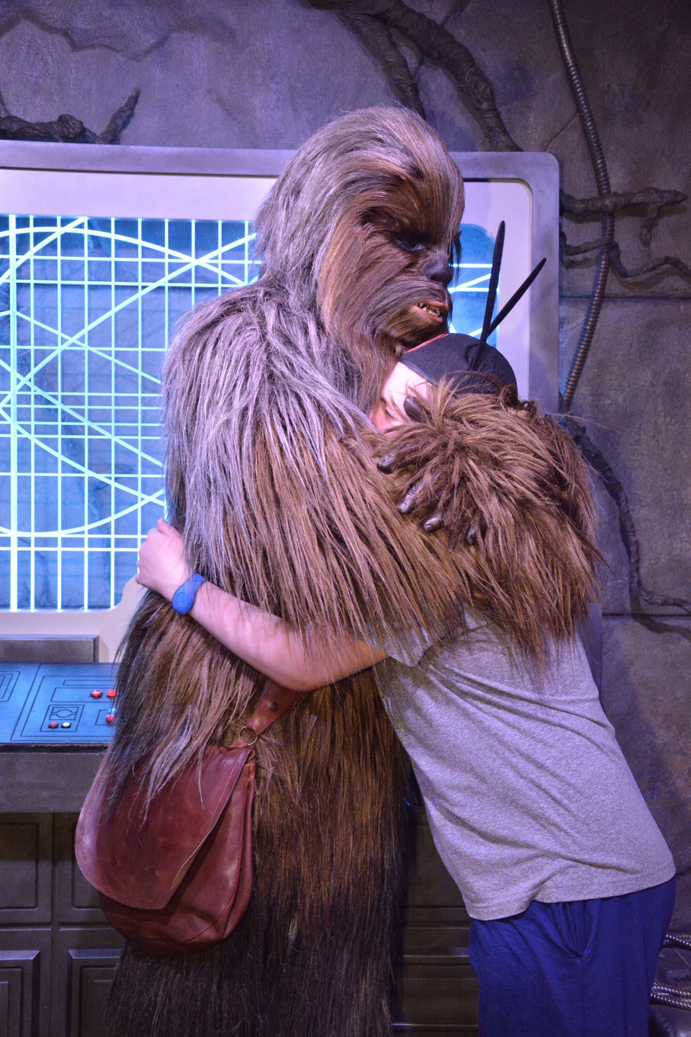 Hugging Chewie