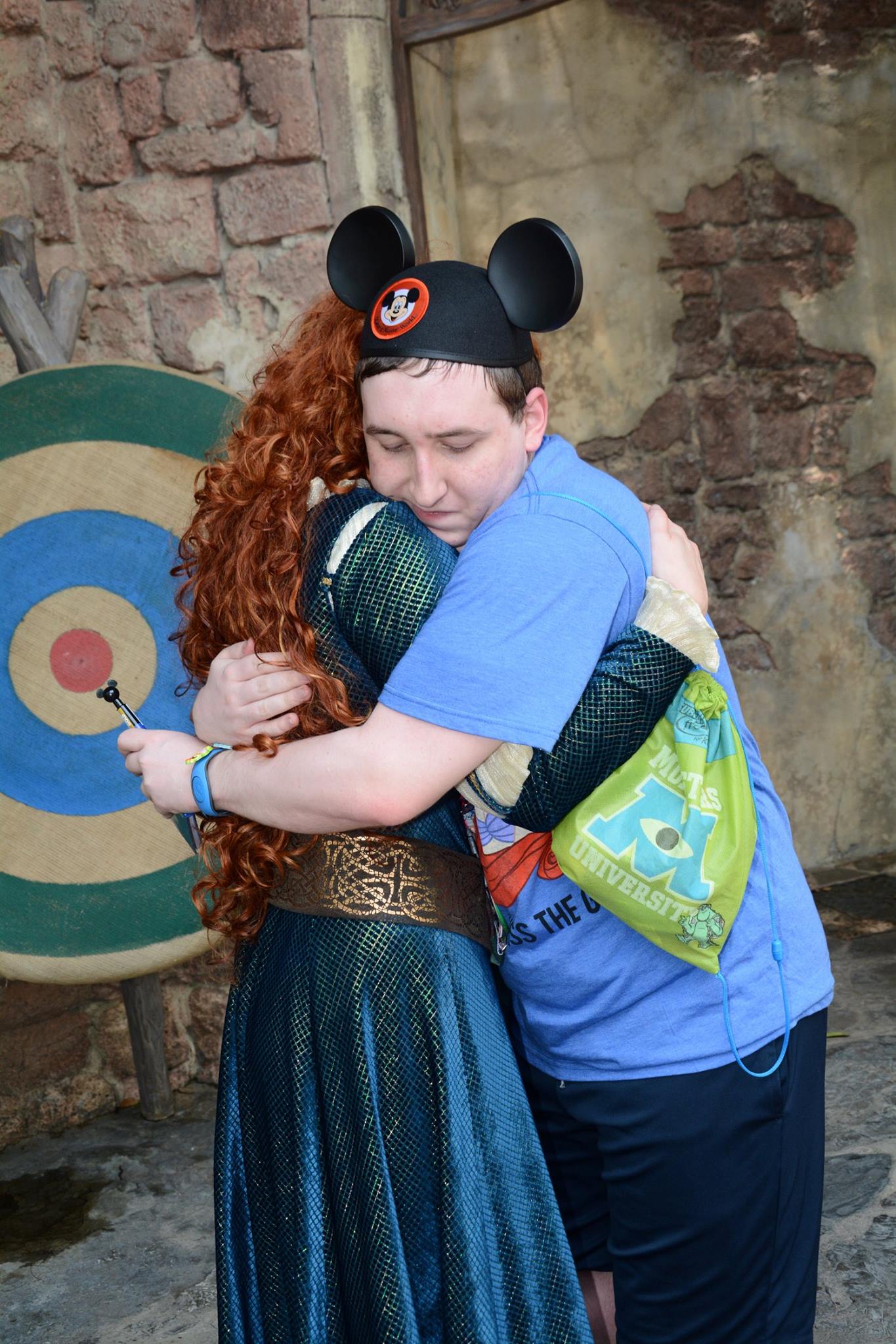 Hugging Merida