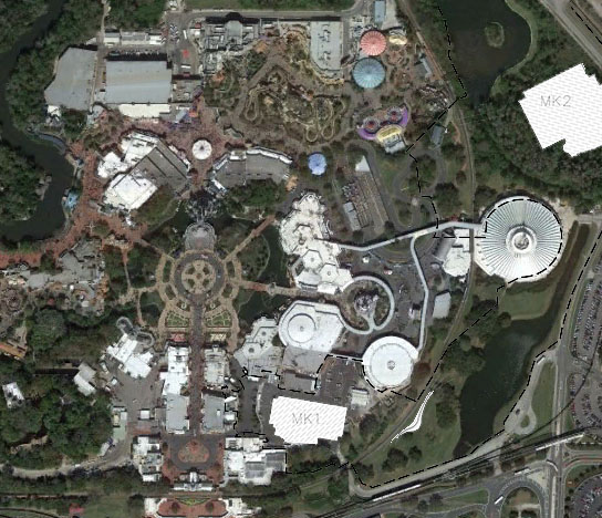 Magic Kingdom Theater and Tron Location