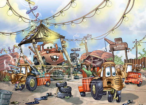 Mater's Junkyard Jamboree Art