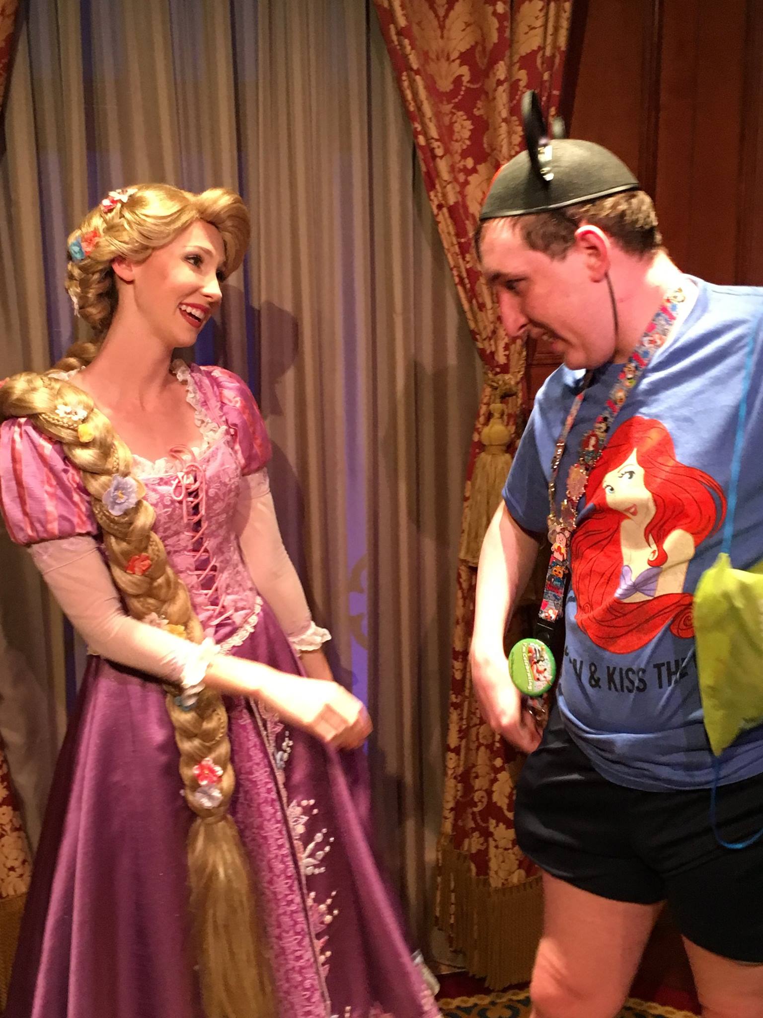 Me and Rapunzel After My Kiss on Her Hand