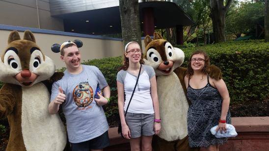Me and Sisters with Chip and Dale