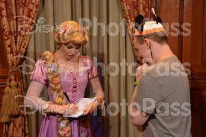 Rapunzel's signing my book