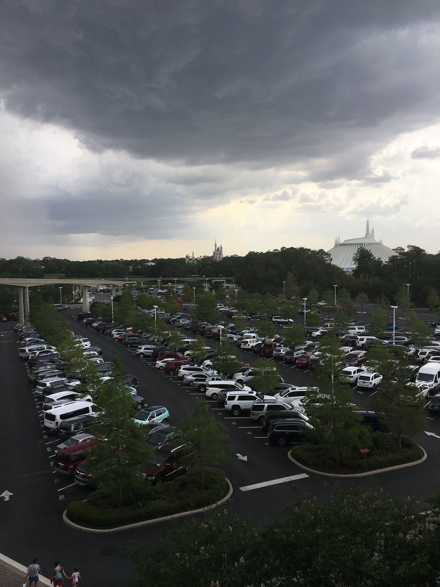 Very Cloudy Magic Kingdom View