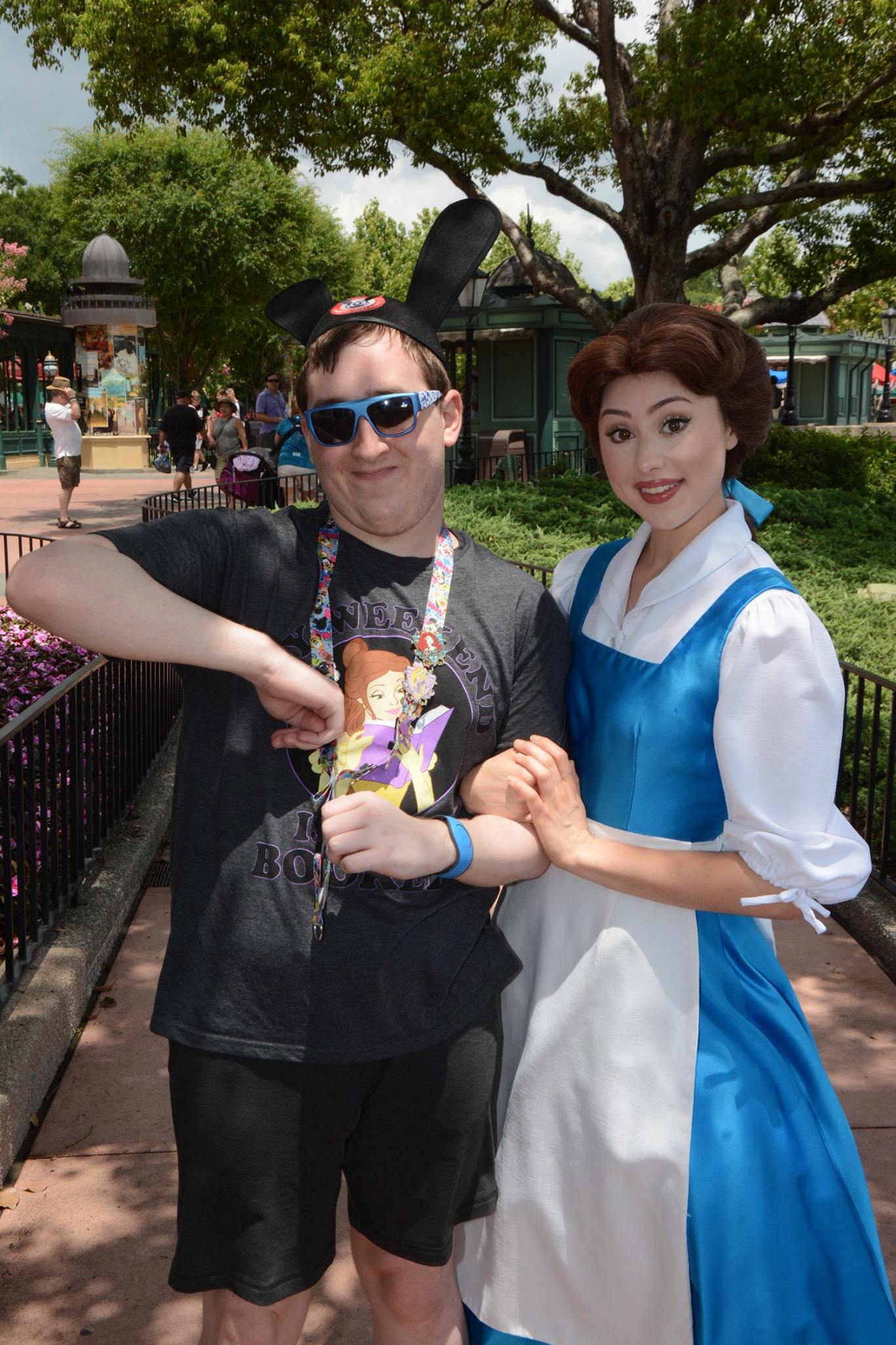 Villager Belle holding my Arm